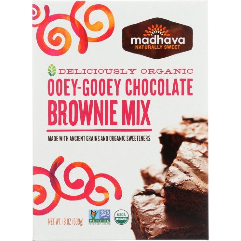 Madhava Ooey-Gooey Chocolate Brownie (6x17.5 OZ)