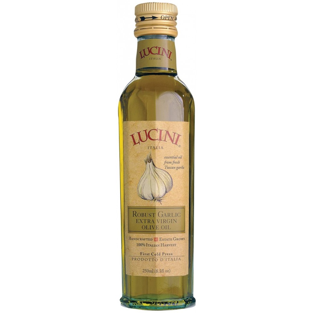 Lucini Italia Extra Virgin Robust Garlic Olive Oil (6x8.5 Oz)