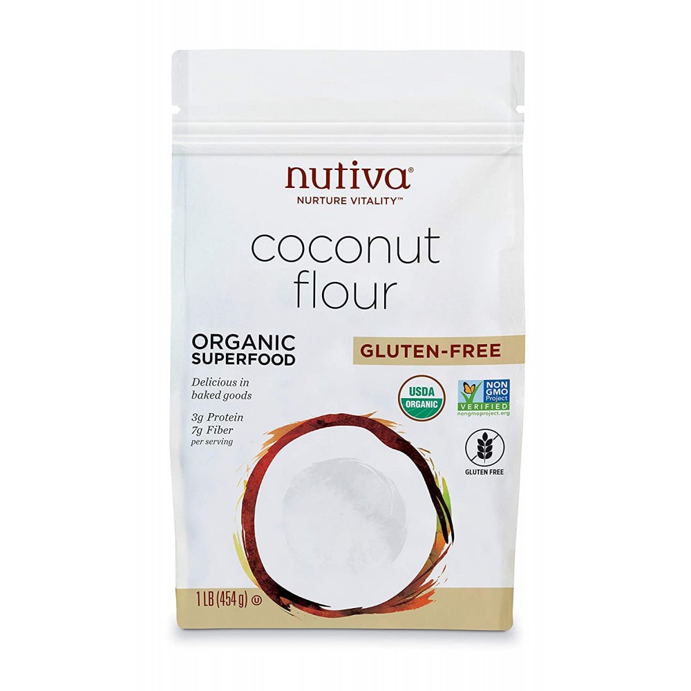 Nutiva Organic Coconut Flour, Gluten-Free (6X1 Lb )