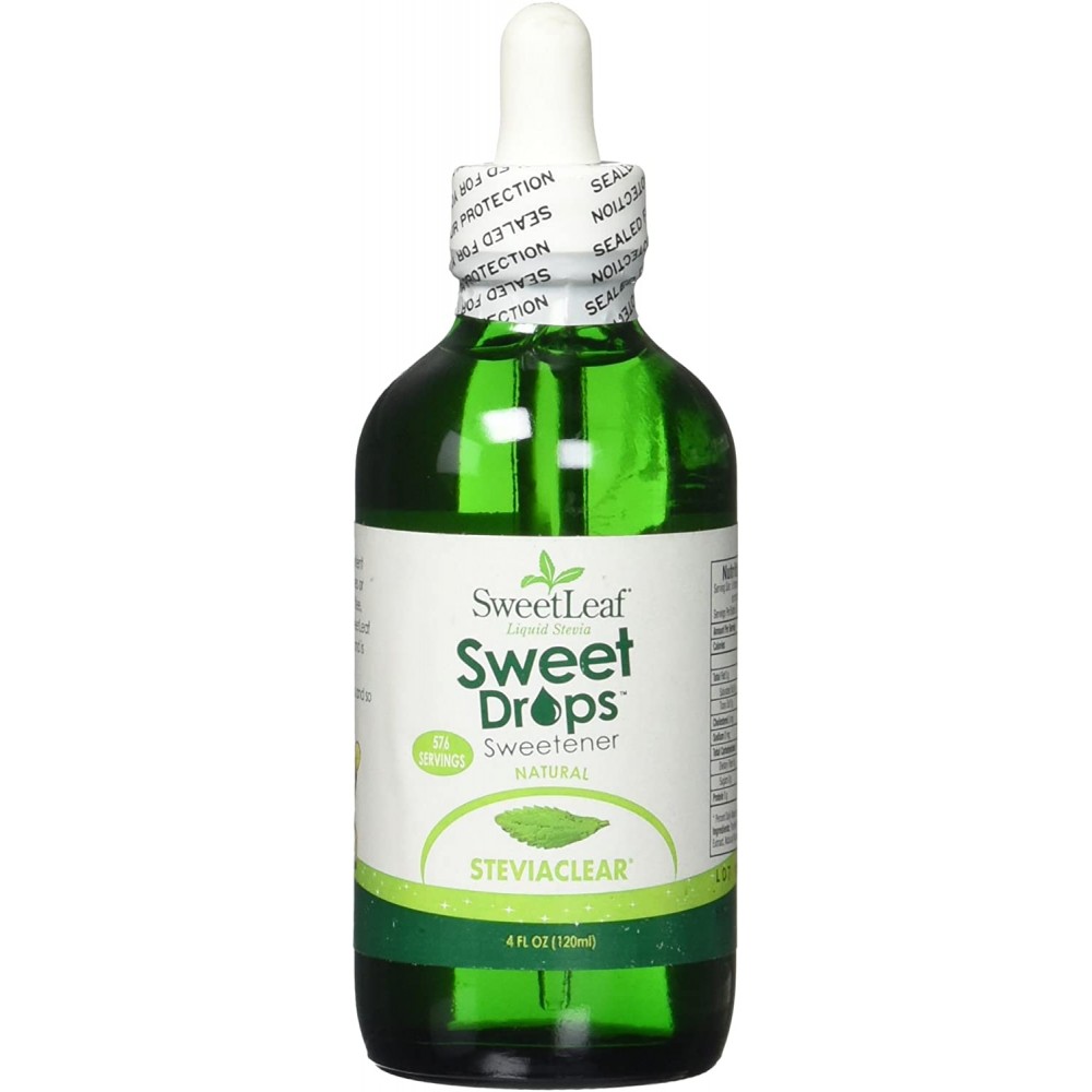 Sweetleaf Stevia Extract Clear Liquid 120ml (1x4 Oz)