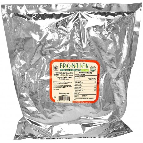 Frontier Natural Products Black Cocoa Powder Organic (1x16Oz)