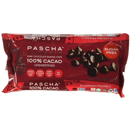 Pascha Choc Baking Chips, Dk Chocolate (6x8.8 OZ)