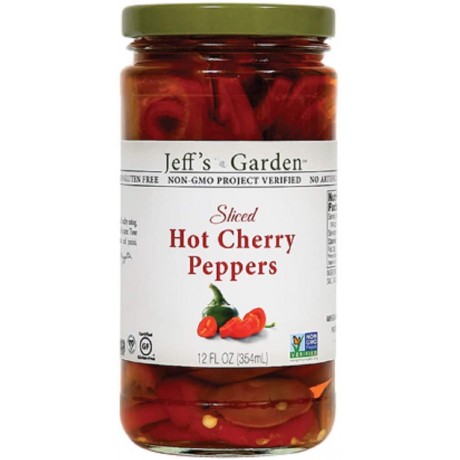 Jeff's Naturals Hot Chry PprsSliced (6x12OZ )