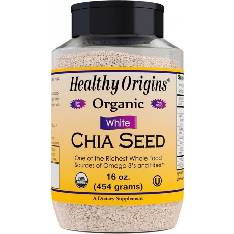 Healthy Origins White Chia Seeds (1x16 Oz)