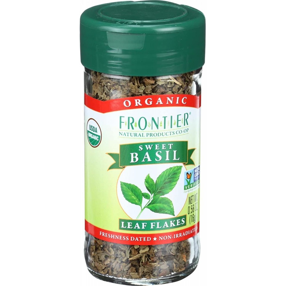 Frontier Herb Sweet C/S Basil Leaf Organic (1x.56 Oz)