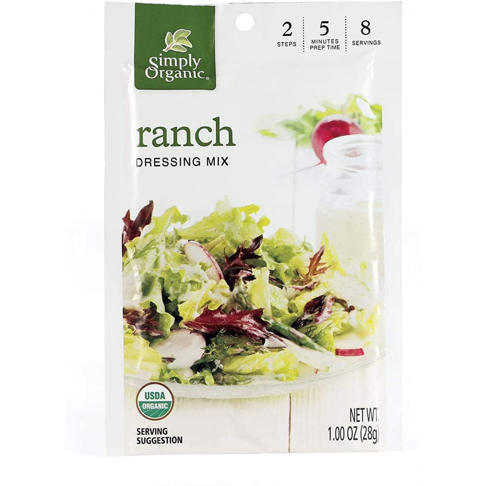 Simply Organic Ranch Salad Dressing Mix (12x1 Oz)