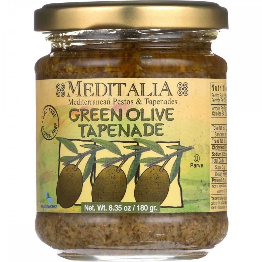 Meditalia Green Olive Tapenade (6x6.35Oz)