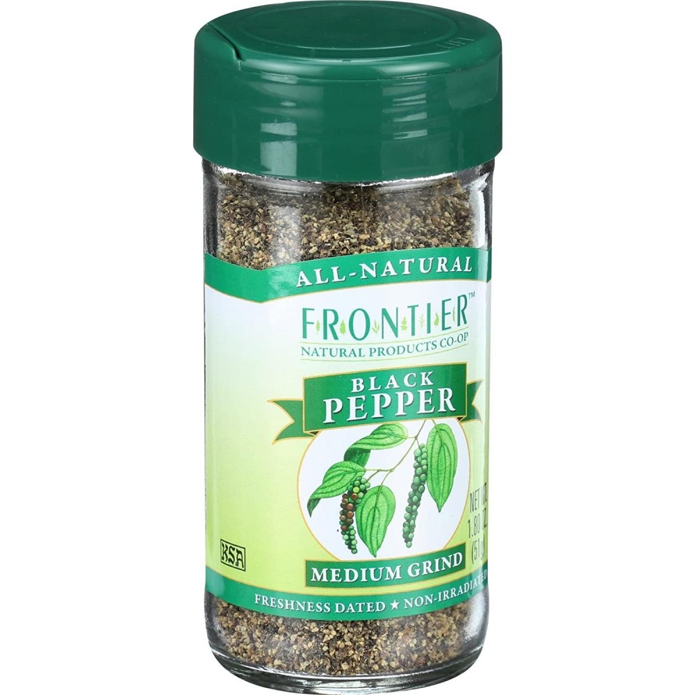 Frontier Herb Medium Grind Pepper (1x1.76 Oz)