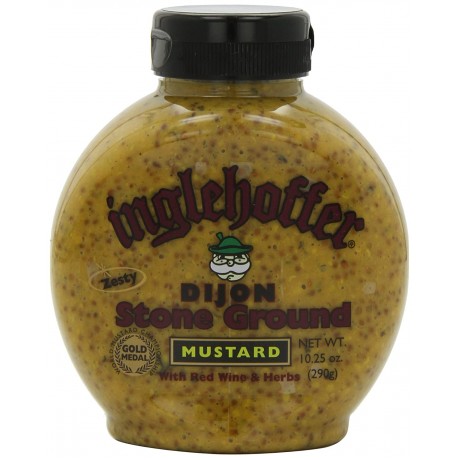 Inglehoffer Dijon Stone Ground Mustard With Red Wine & Herb (6x10.25Oz)