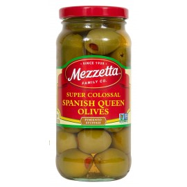 Mezzetta Spanish Colossal Queen Olives With Minced Pimento (6x10Oz)