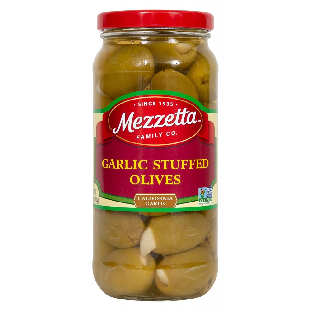 Mezzetta Olive, Stuffed Garlic (6x10Oz)