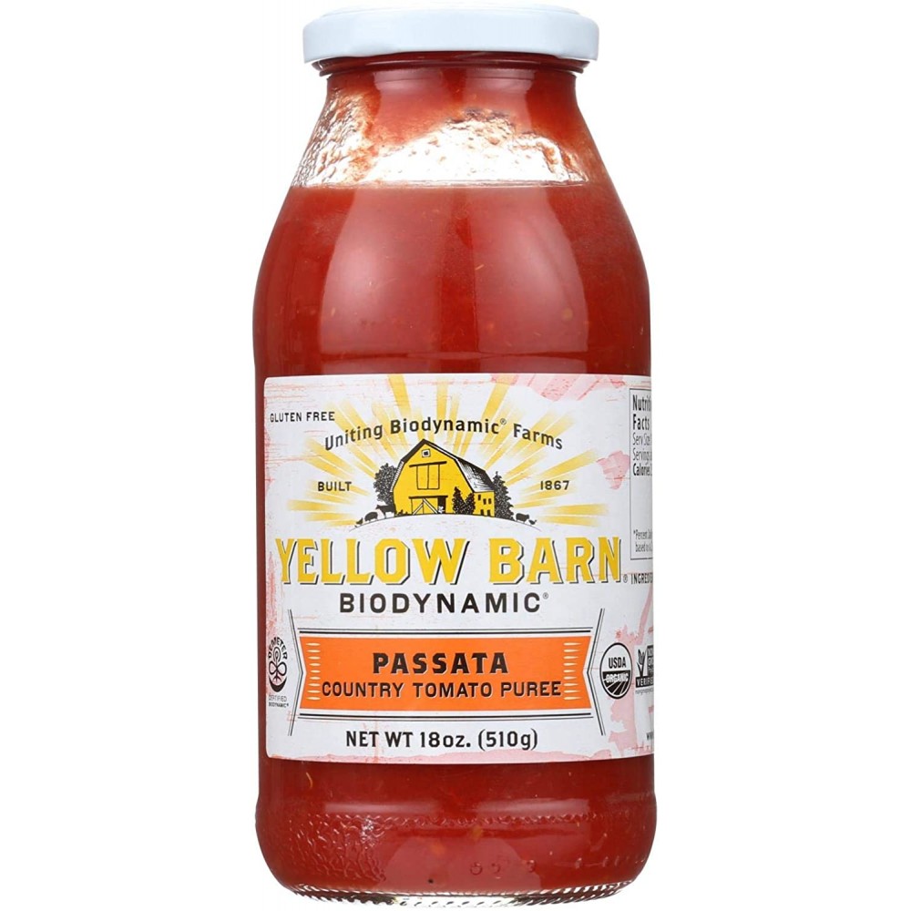 Yellow Barn Biodynamic Og2 Tomato Puree Passion (6x18Oz)