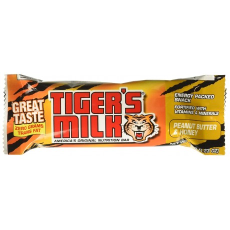 Tiger's Milk Bars Peanut Butter Bar (24x1.23OZ )