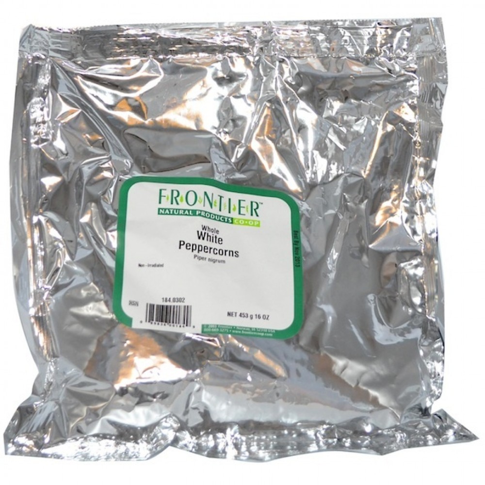 Frontier Peppercorns White Whole (1x1LB )