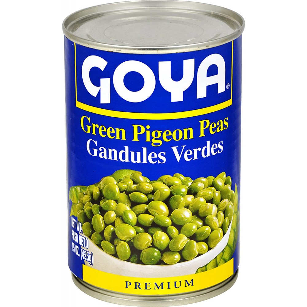 Goya Foods Green Pigeon Peas in Can, 15-Ounce (Pack of 24)