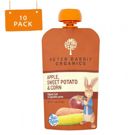 Peter Rabbit Organics Sweet Potato, Corn & Apple Snack (10x4.4 Oz)