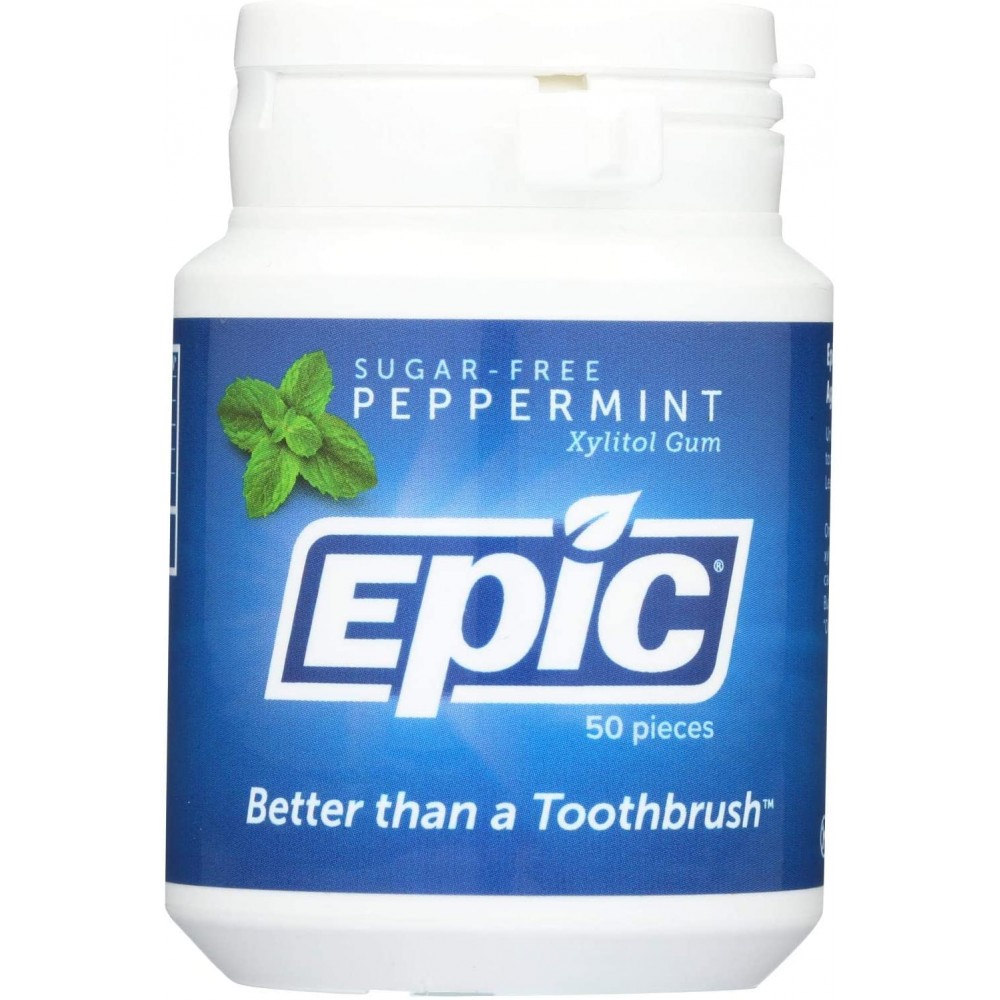 Epic Dental Xylitol Gum Peppermint (1x50 CT)