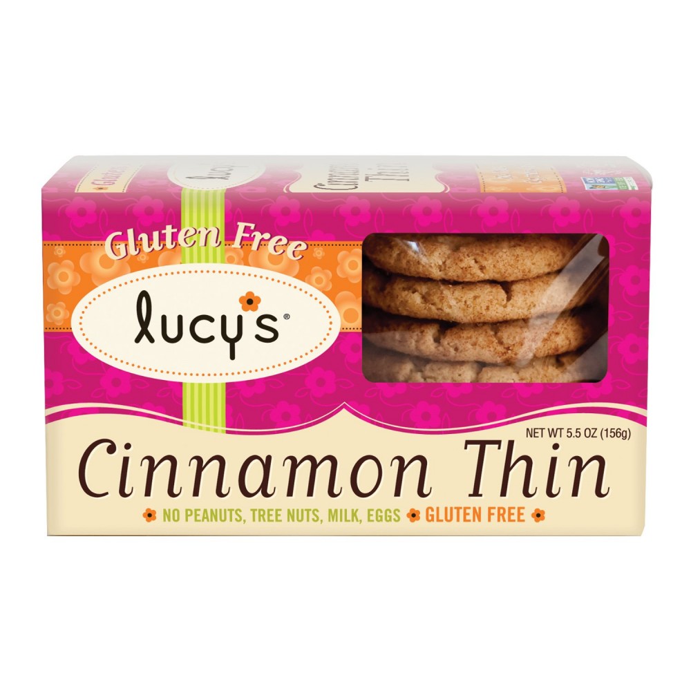 Lucy Cookies Cinnamon Thin Cookies Gluten Free (8x5.5 Oz)