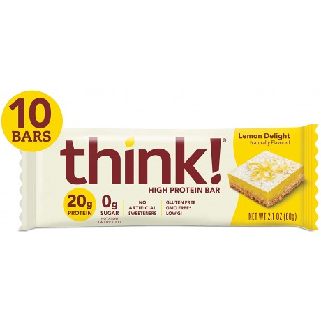 ThinkThin High Protein Lemon Delight Bar (10x2.1 OZ)