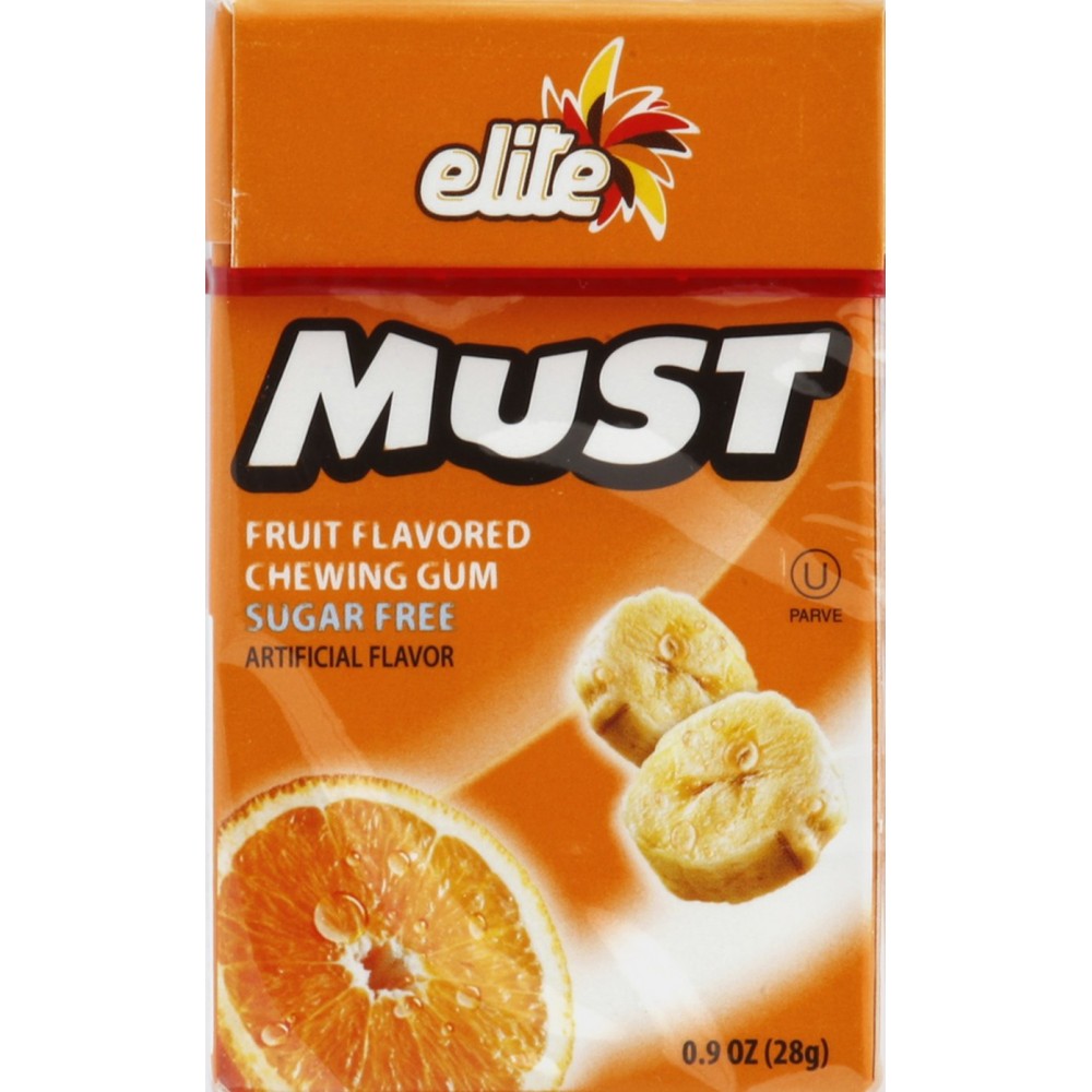 Elite Must Sf Fruit Gum (16x0.9OZ )