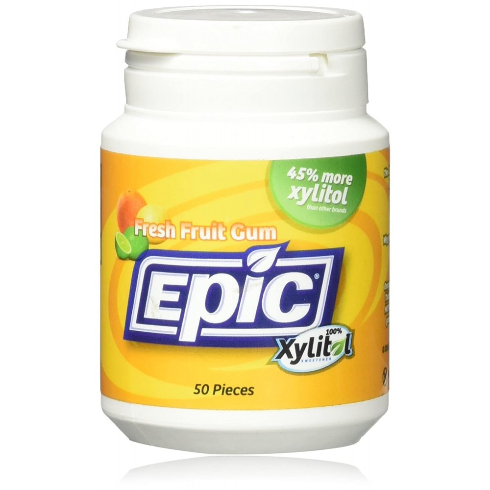 Epic Dental Xylitol Fresh Fruit Gum (1x50 Ct)