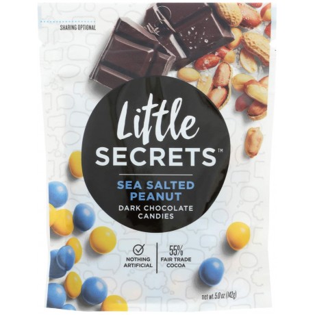 Little Secrets Sea Salted Peanut Dark Chocolate Candies (8x5 OZ)