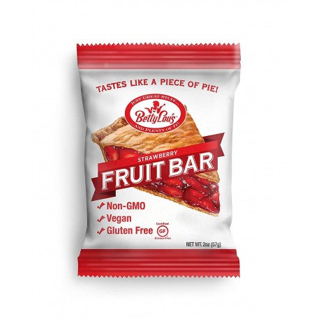 Betty Lou's Strawberry Fruit Bars (12x2 Oz)