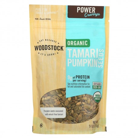 Woodstock Organic Tamari Pumpkin Seeds (8x9Oz)