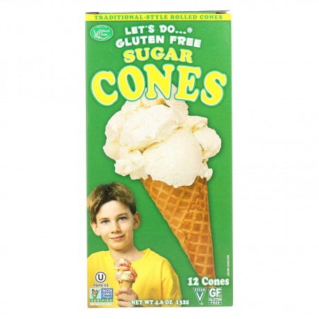 Edward & Sons Sugar Cones GF (12x4.6OZ )