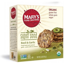 Mary's Gone Crackers Super Seed Basil & Garlic (6x5.5 OZ)