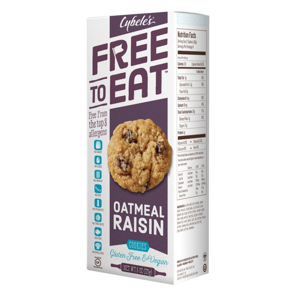 Cybele's Oatmeal Raisin Cookies (6x6OZ )