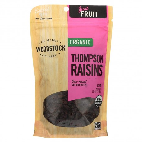 Woodstock Organic Thompson Raisins (8x13 Oz)