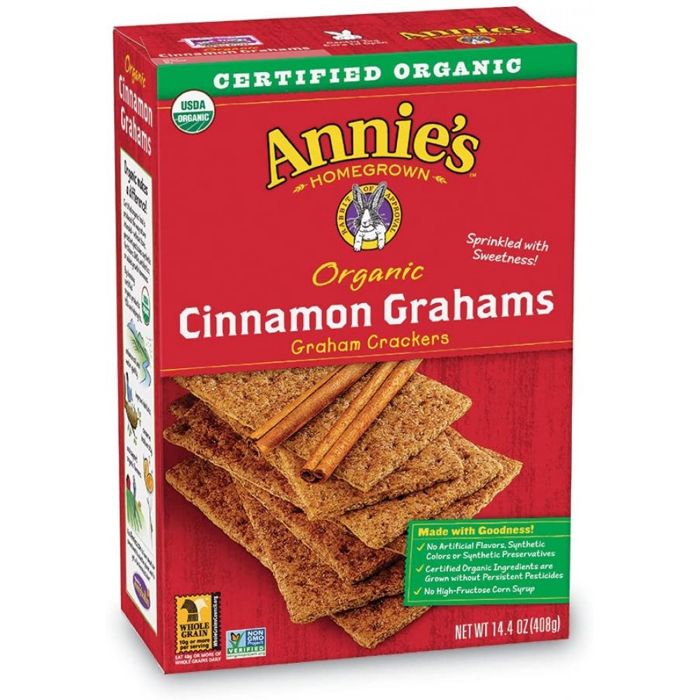 Annie's Homegrown Cinnamon Grah Crakers (12x14.4OZ )