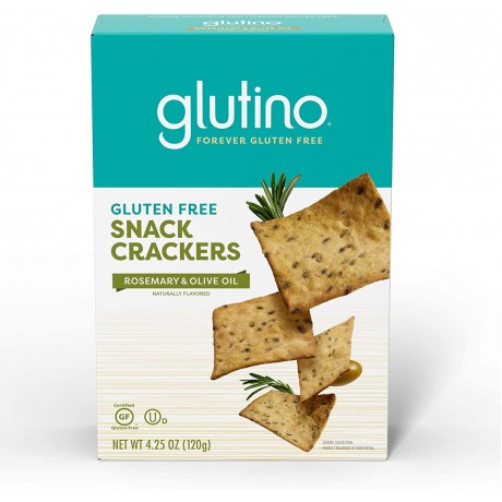 Glutino Rosemary & Olive Oil Crackers (6x4.25 Oz)