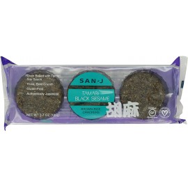 San-J Black Sesame Brown Rice Crackers (12x3.7 Oz)