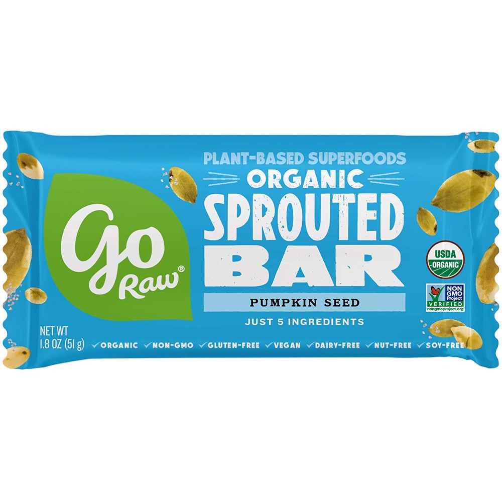 Go Raw Organic Live Pumpkin Bar (20x1.8 OZ)