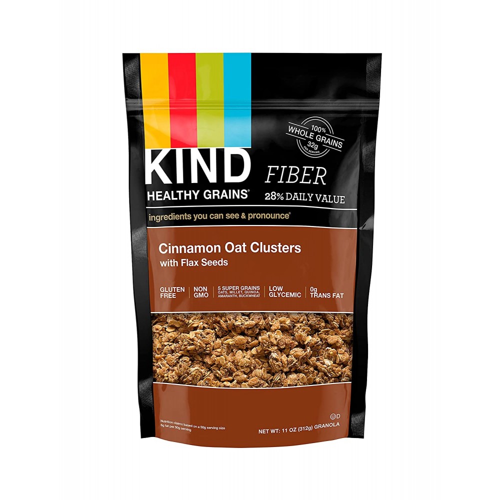 Kind Cinnamon Oat Clusterr with Flax Seed (6x11 Oz)