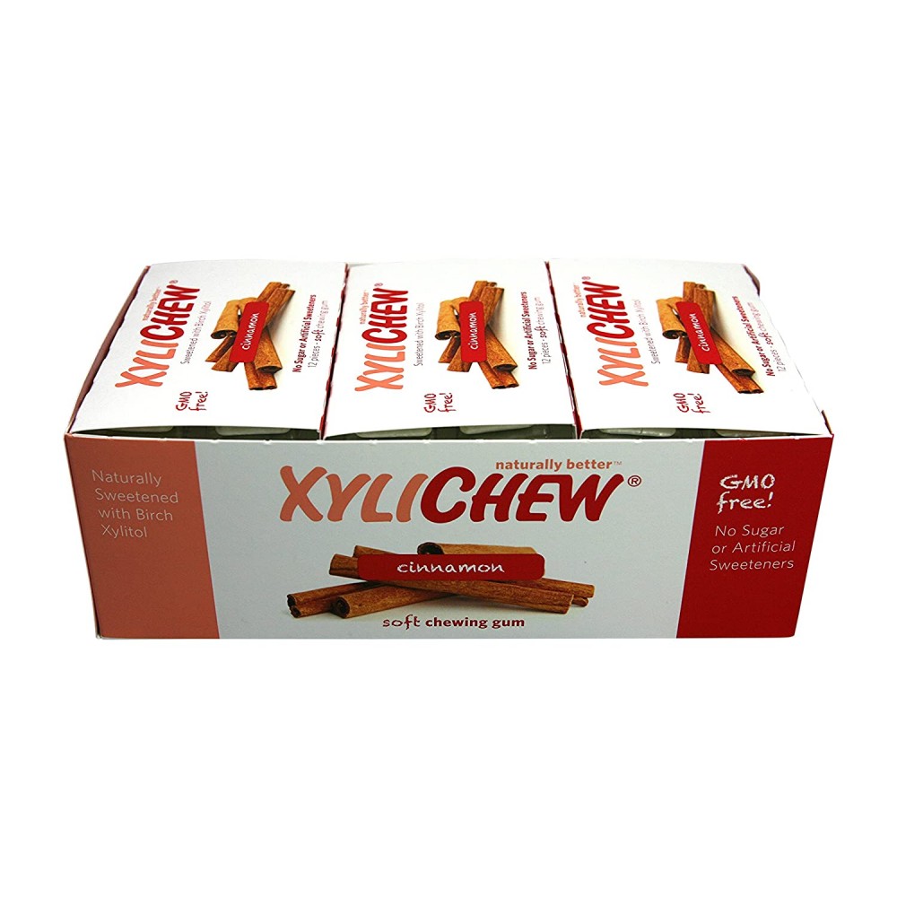 Xylichew Cinnamon Gum, Display (24x12 PC)