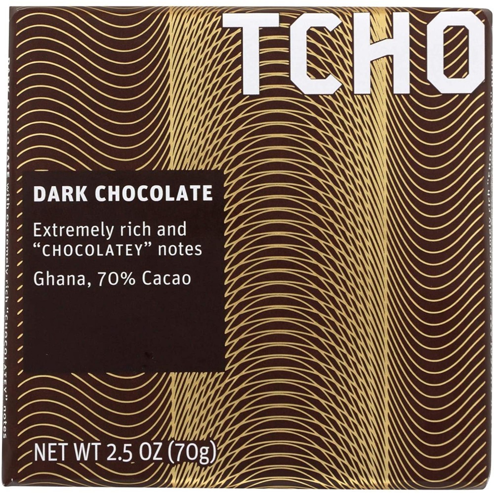 Tcho Dark Chocolate BAR 70% (12x2.5 OZ)