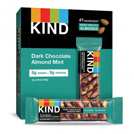 Kind Dark Chocolate Almond Mint Bars (12x1.4 OZ)