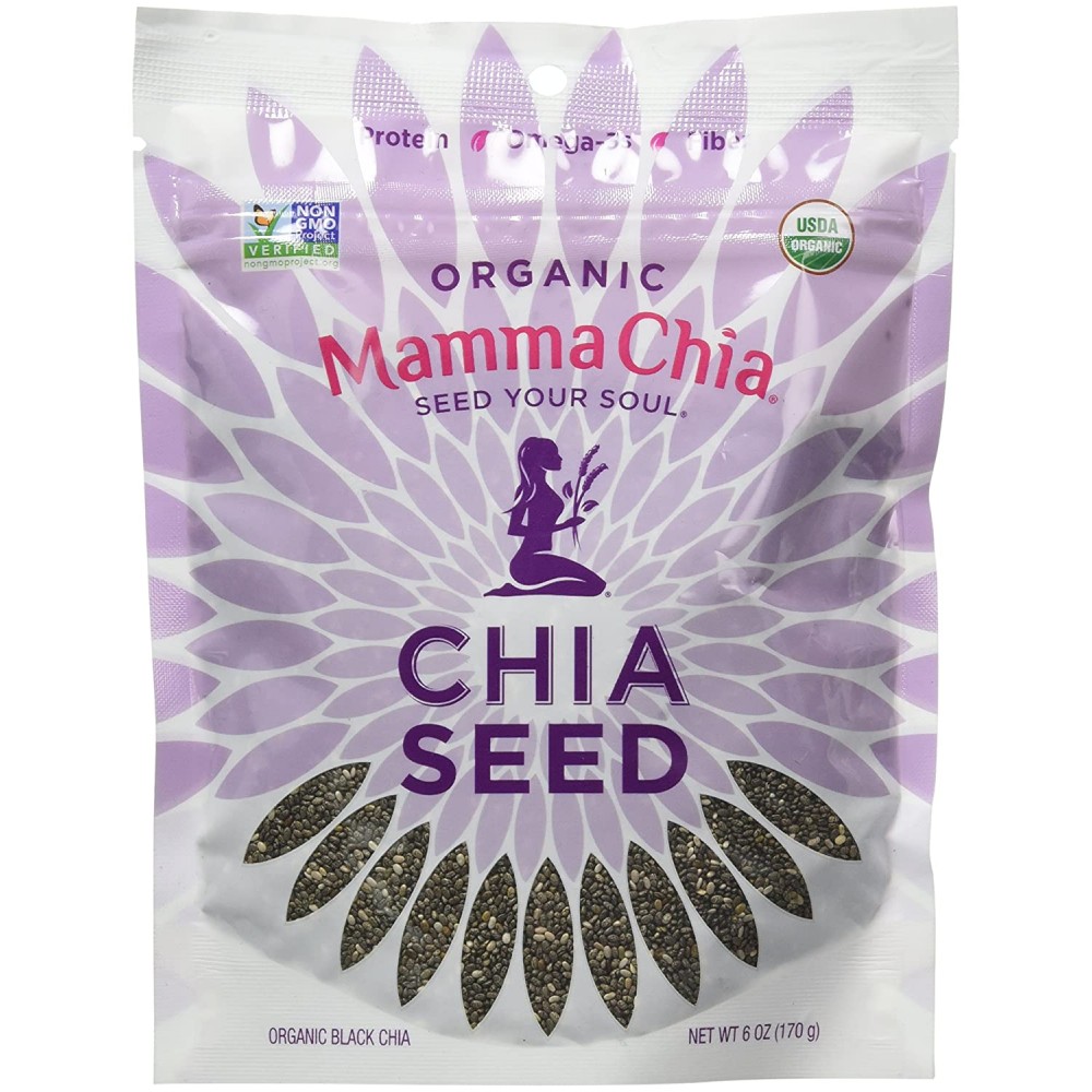 Mamma Chia Organic Black Chia Seeds (8x6 OZ)