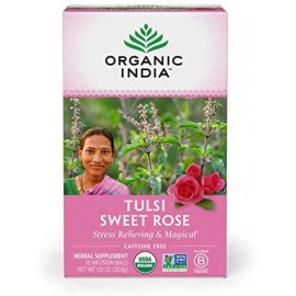 India Sweet Rose Tulsi Tea (6x18 CT)