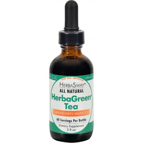 Herbasway Laboratories HerbaGreen Tea Mandarin Mango 2 fl Oz