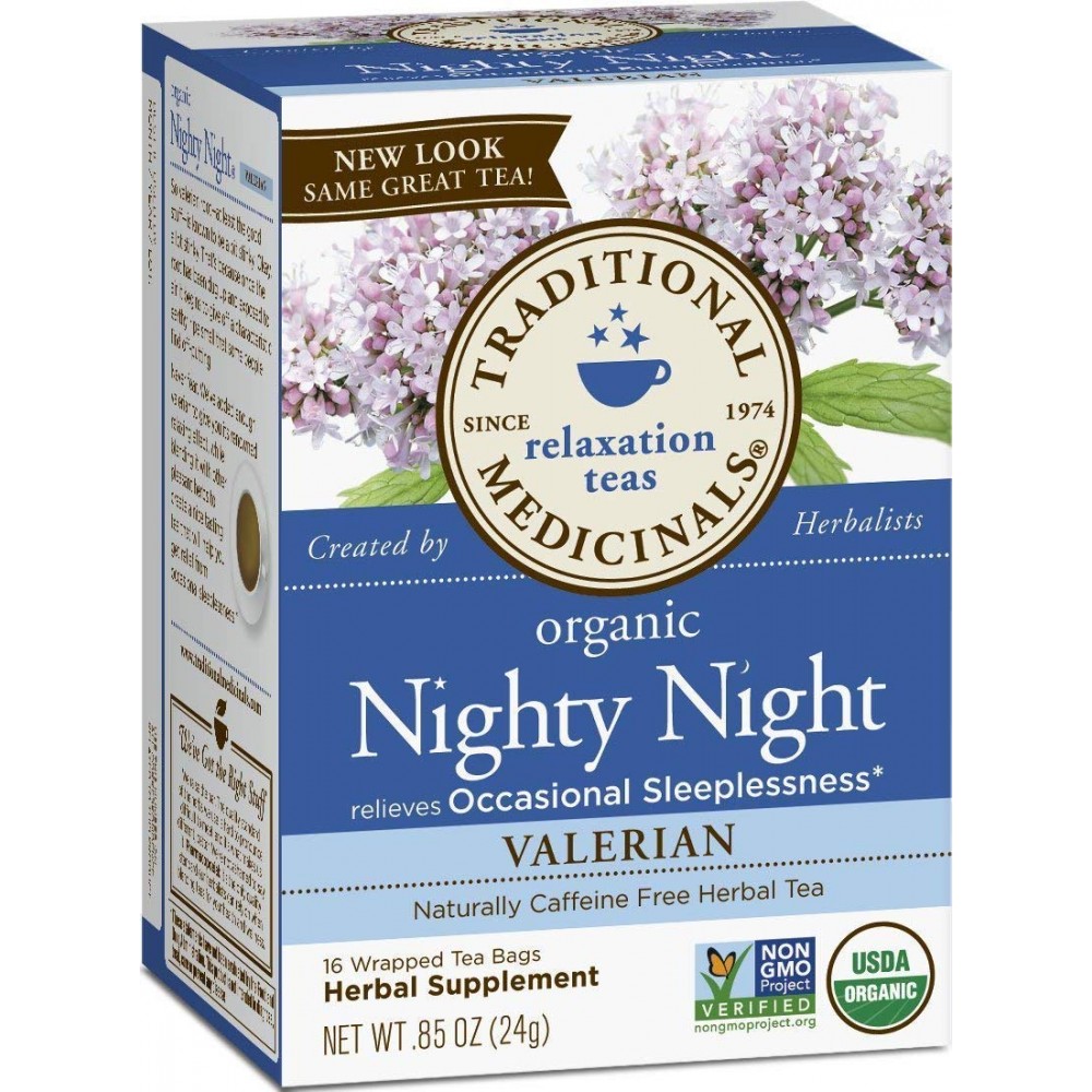 Traditional Medicinals Nighty Night Valerian Tea (6x16 Bag)