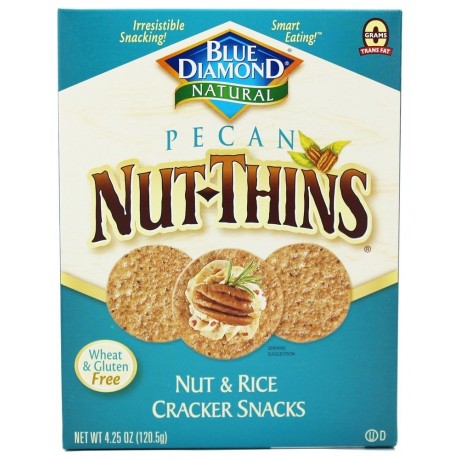 Blue Diamond Pecan Nut Thin Crackers (12x4.25 Oz)