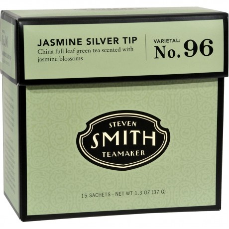 Smith Teamaker Green Tea Jasmine Silver Top 15 Bags