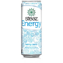 Steaz Organic Energy Zero Calorie Berry (12x12 OZ)