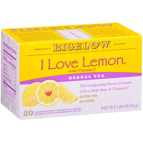 Bigelow I Love Lemon Herbal Tea (6x20 Bag )