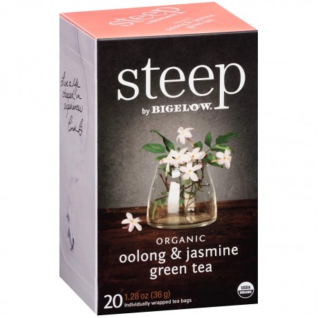 Bigelow Steep Organic Oolong & Jasmine Green Tea (6x20 BAG )