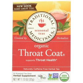 Traditional Medicinals Throat Coat Herb Tea (6x16 Bag)